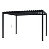 Zestaw Pergola ogrodowa tarasowa aluminiowa NORDVIC Skyline 3 x 4 m Antracyt + Żaluzja 123cm
